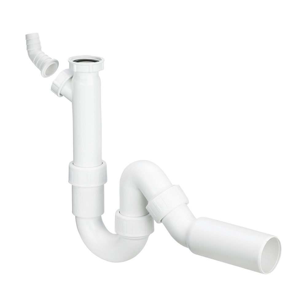 Viega Siphon tubulaire 7985.30, G 1 1/2" x 40 mm, plastique, blanc