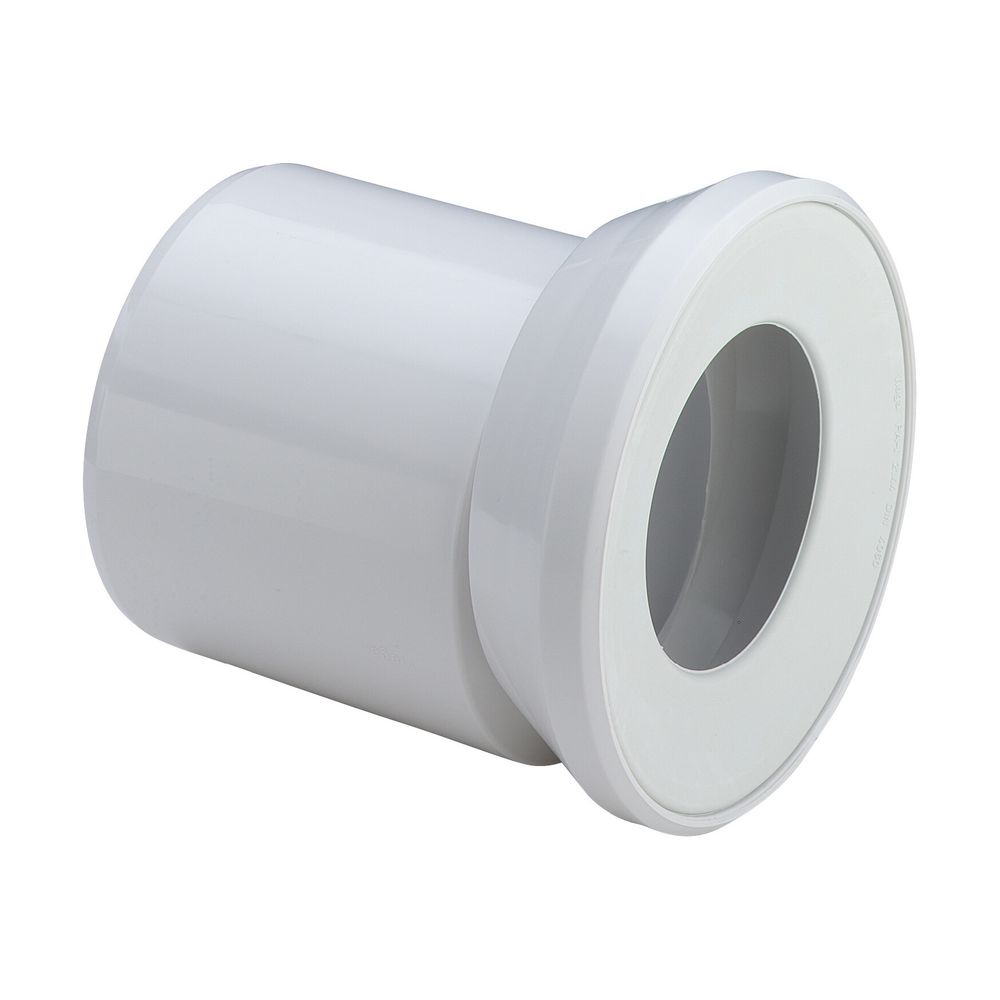 Tubulure de raccordement WC Viega 3815.1, DN 100, longueur 155 mm, plastique, blanc