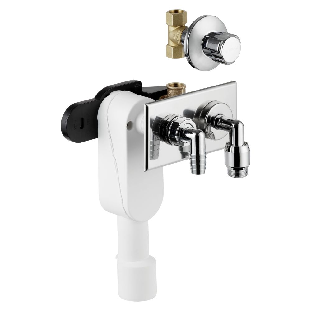 Siphon Viega 5635.2, DN 40/50, plastique chromé
