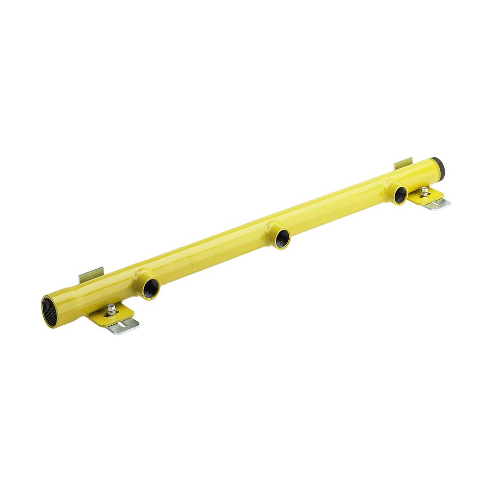 Viega Unité de montage G23450, Rp 1 1/2" x Rp 1", 3 voies, acier, revêtement poudre jaune