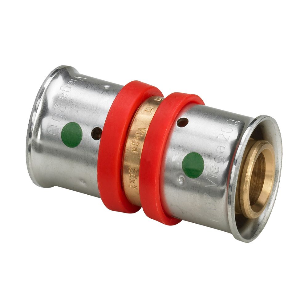Raccord Fonterra Viega avec contour SC 1223, Ø 16 mm, laiton rouge