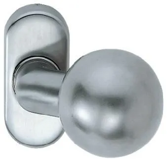 Poignée de porte profilée FSB 07 0846 en acier inoxydable 6204 (M12, fixe)