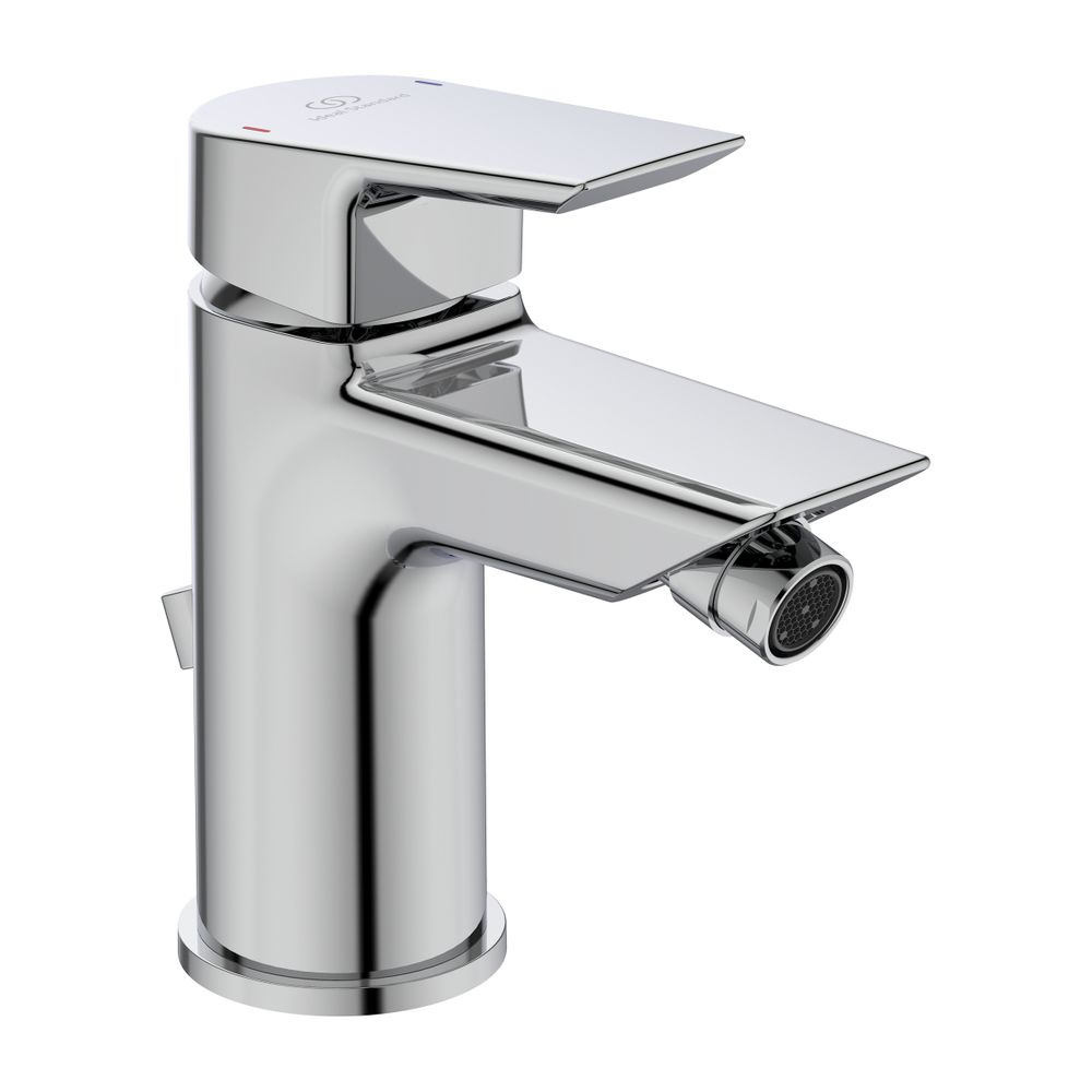 Robinetterie de bidet Ideal Standard Tesi, avec garniture d'évacuation Ø 95 mm, Chrome