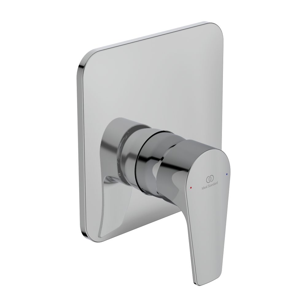 Robinetterie de douche encastrée Ideal Standard Cerafine D, BS2, rosace 163x163 mm, Chromé
