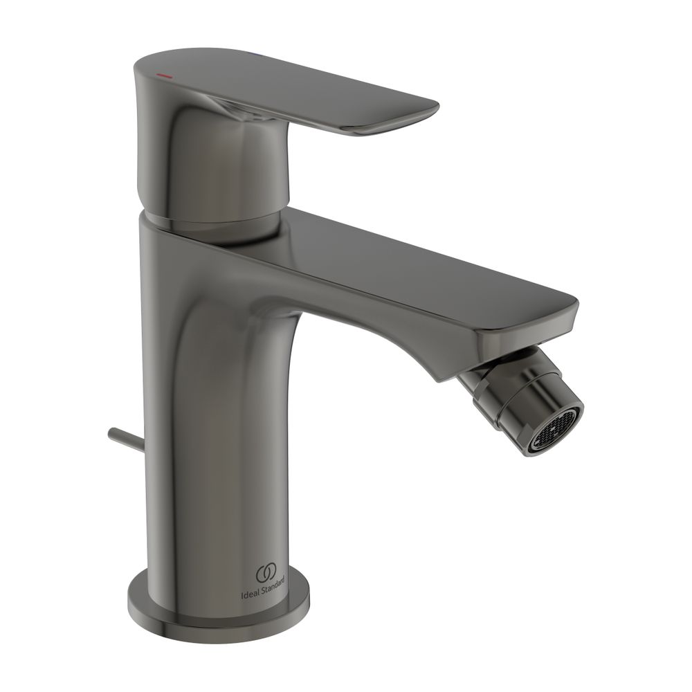 Robinetterie de bidet Ideal Standard Connect Air, sortie 114 mm, avec évacuation magnétique Grey Magnetic