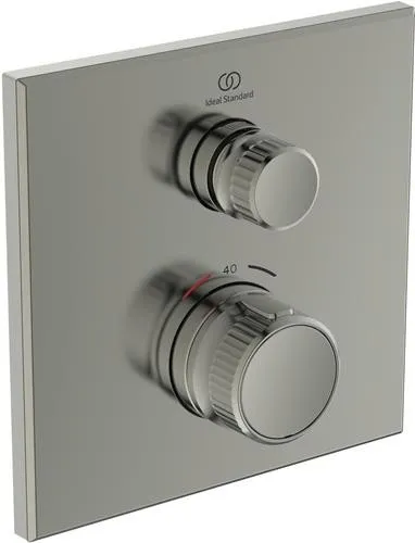 Thermostat de douche encastré Ideal Standard Ceratherm Navigo 1 consommateur, carré, Silver Storm