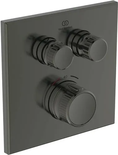 Thermostat de douche encastré Ideal Standard Ceratherm Navigo 2 consommateurs, carré, Magentig Grey