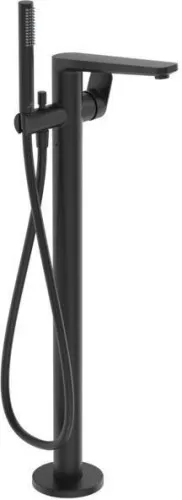 Ideal Standard Robinetterie de bain sur colonne Tonic II, BS2, avec douchette, sortie 220 mm, noir soyeux