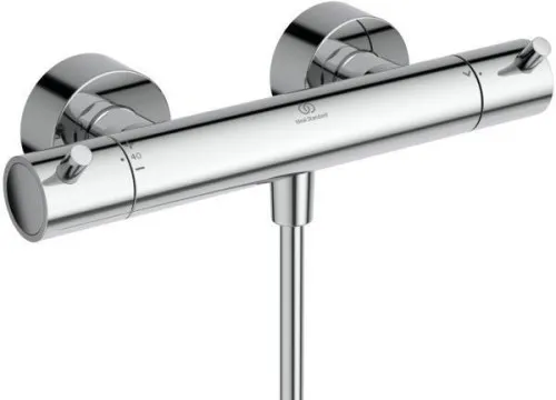 Thermostat de douche en applique Ideal Standard Ceratherm T100 à leviers Pin, chromé