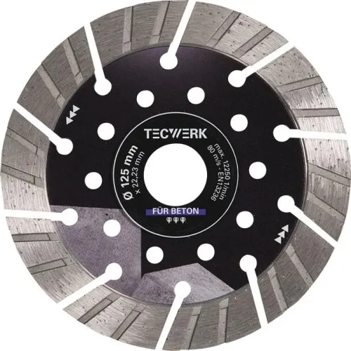 Disque diamant de tronçonnage BETON PRO D.350 mm alésage 25,4 mm épaisseur de segment 15 mm
