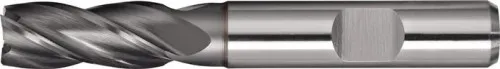 Fraise à queue Tecwerk DIN 844 type N Ø20 mm HSS-Co8 TiCN Weldon, 4 dents, courte