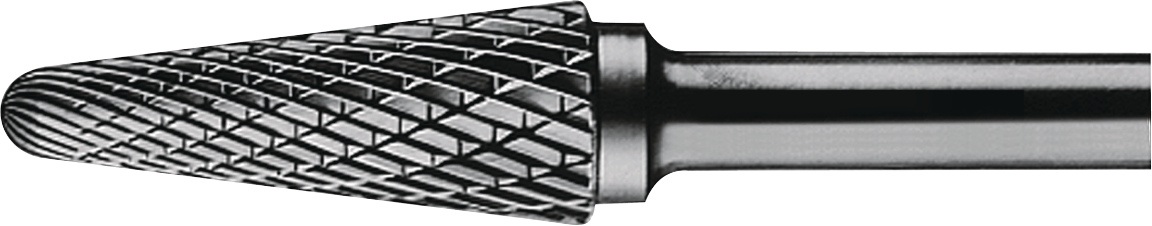 Fraise KEL D.10mm tête-L.20mm queue-Ø6mm HM à denture croisée TECWERK