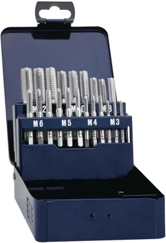 Jeu de tarauds DIN 352 M3-M12 21 pièces HSS