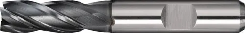 Tecwerk Fraise à queue DIN 844 type N Ø 12 mm HSS-Co PM ALCRONA Weldon 4 dents courte