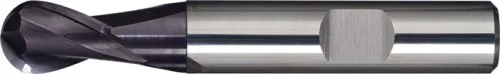 Tecwerk Fraise à rayon complet Ø 5 mm Longueur de travail 16 mm VHM TiAlN HB Z.2 courte - 2607017034