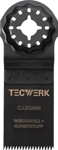 Lames de scie plongeante B. 32 mm Prof. de coupe 42 mm 1 pièce Starlock TECWERK