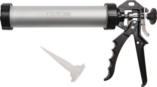 Pistolet à calfeutrer manuel Tecwerk Profi pour cartouches/poches 310 ml jusqu'à 400 ml