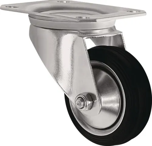 Roulette orientable Tecwerk D.200mm charge max. 205kg plaque VG L135xL110mm