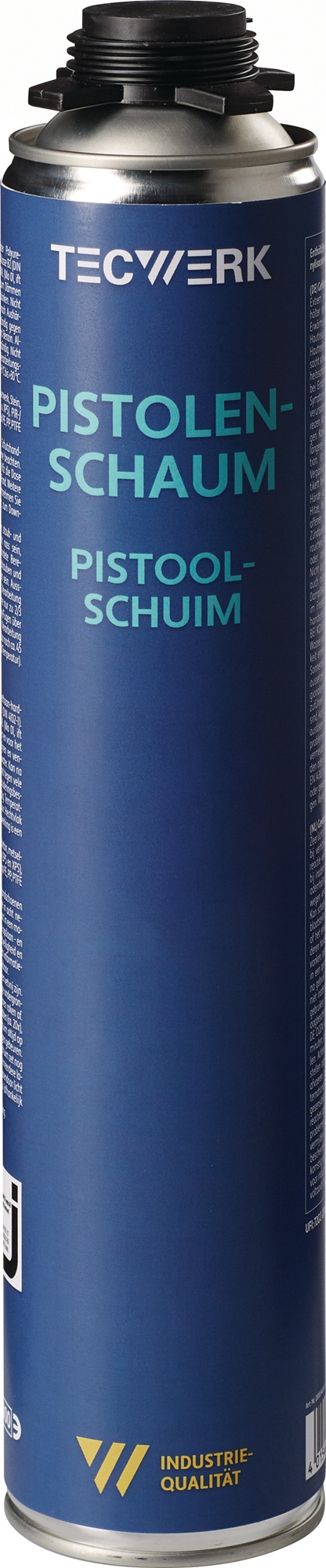 Mousse polyuréthane monocomposant Tecwerk 1K 750 ml classe B2 champagne sans gants jetables (aérosol)