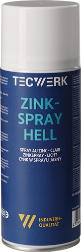 Spray de zinc brillant 400 ml blancalu TECWERK