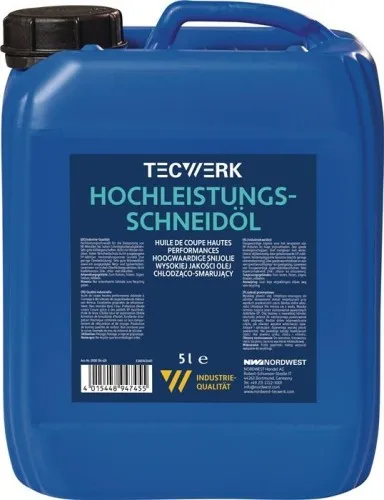 Huile de coupe haute performance Tecwerk 5L en bidon