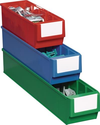 Bac de rangement L400xP183xH81 mm bleu PP TECWERK