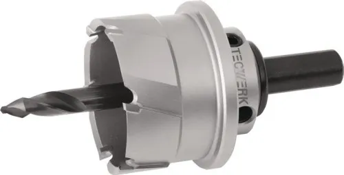 Tecwerk Scie cloche Ø34 mm, épaisseur de coupe 20 mm, carbure, avec mèche et ressort éjecteur