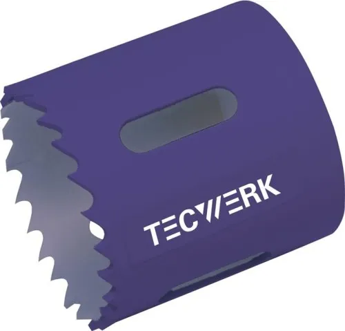 Scie cloche Ø 60 mm, profondeur de coupe 38 mm, HSS-Co8 sans denture TECWERK