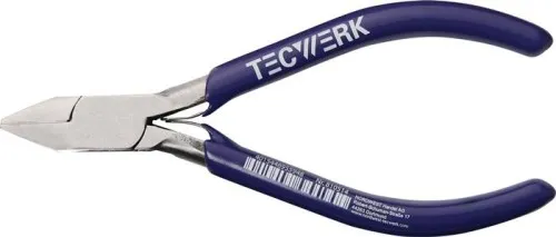 Pince coupante Tecwerk pour électronique L. 115 mm facette oui pointue