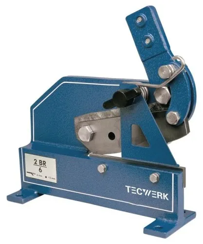 Cisailles à tôle et acier rond Tecwerk 2BR/6 (lame 180 mm, acier 70x6 mm, acier rond 13 mm)