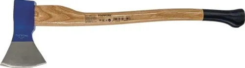 Hache à bois Tecwerk, forme rhénane 1600 g, acier forgé, manche en frêne