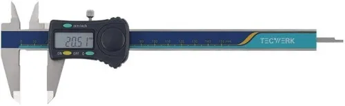 Pied à coulisse numérique TECWERK DIN 862 150 mm avec becs