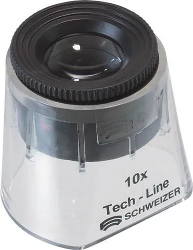 Loupe sur pied Tech-Line Suisse Agrandissement 10x Diamètre des lentilles 30 mm