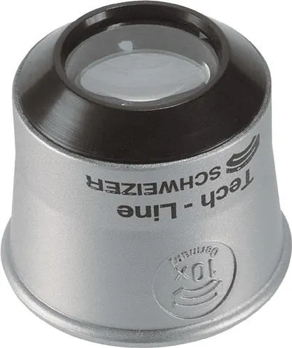 Loupe horlogère suisse Tech-Line agrandissement 6x, diamètre de lentille 22,8 mm