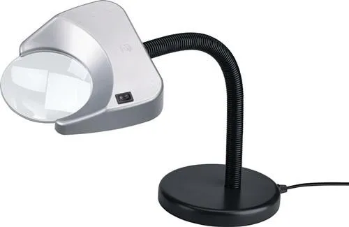 Lampe-loupe sur pied Tech-Line SCHWEIZER Grossissement 2x LED Lentille-Ø 120 mm