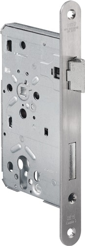 Serrure à encastrer BKS 0515 PZ 24/60/72/8 mm DIN droite acier inox arrondi classe 3 Zamak - B-05150-69-R-8
