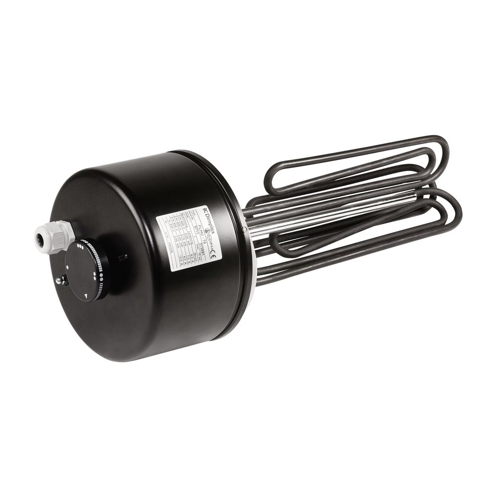 Résistance à bride FLH 25M Glen Dimplex, 2,5 kW 230V IP44 avec régulateur de température 30-80°C, inox