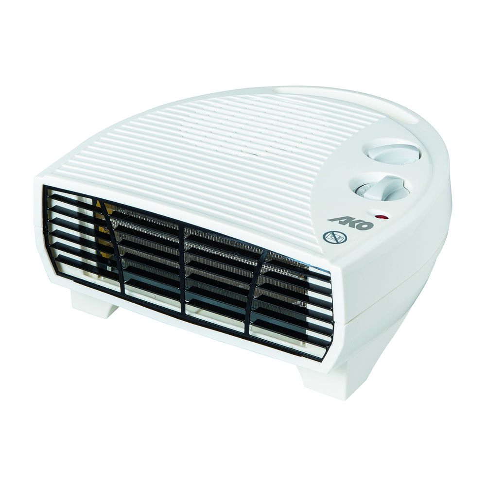 Chauffage d'appoint Glen Dimplex 2 kW, design plat, boîtier en plastique blanc/noir