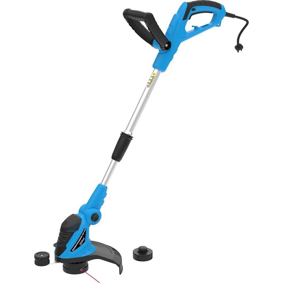 Débroussailleuse Güde GRT 550 | 550 W | tête de coupe inclinable | Roue de guidage