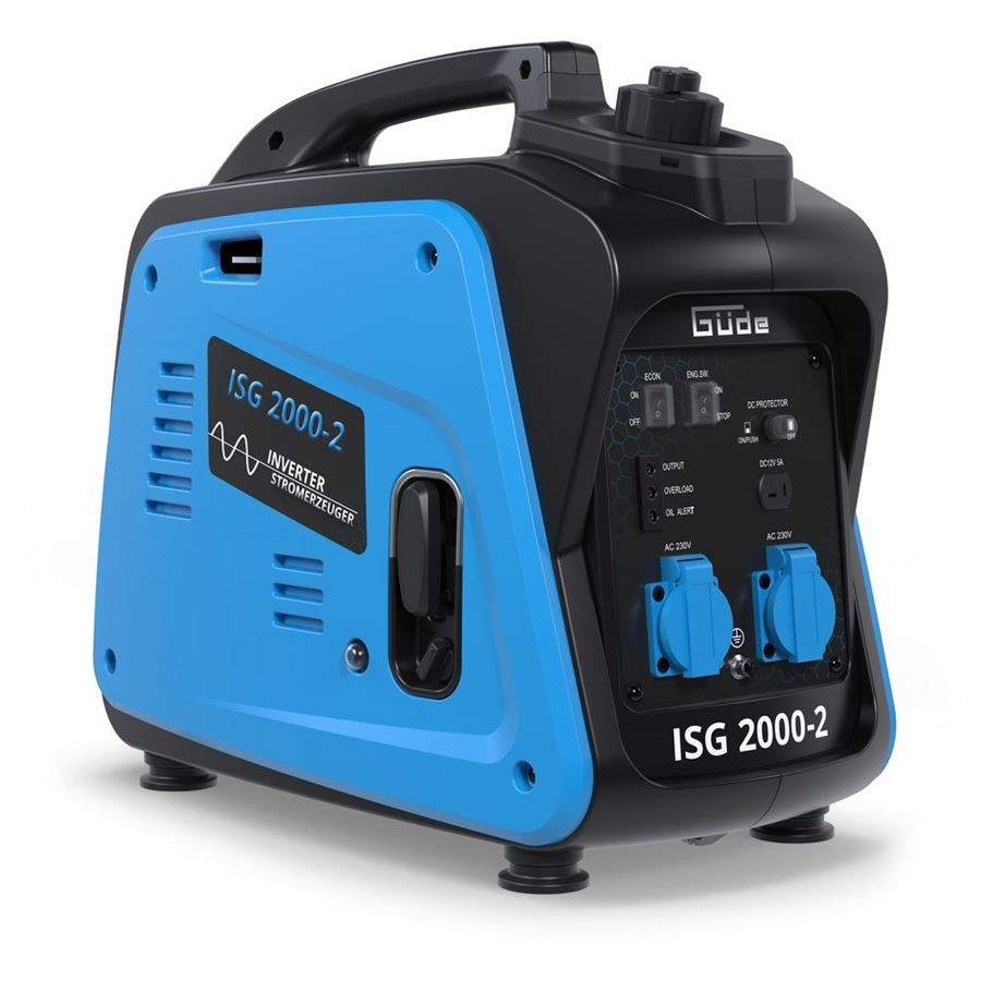 Güde Générateur Inverter ISG 2000-2 | Moteur 4 temps essence | 2000 W | Protection contre les surcharges