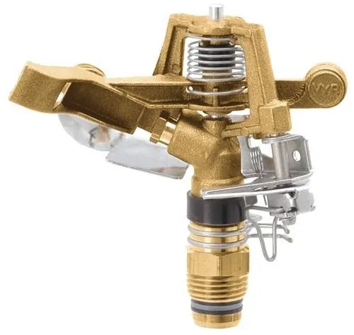 Arroseur oscillant et sectoriel Geka V80S, hauteur 26 m, raccord G3/4" AG, laiton, avec pointes de stabilisation