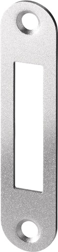 Gâche plate BKS S412 VA en acier inoxydable avec têtière arrondie 20 mm - S4120017