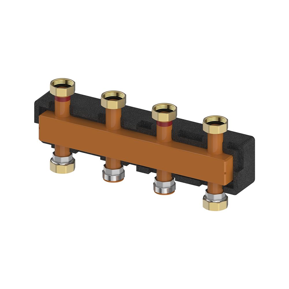 Collecteur distributeur Meibes b 70 kW pour jusqu'à 3 circuits de chauffage Standard