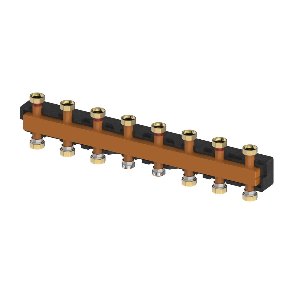 Flamco Collecteur 4 voies, jusqu'à 7 circuits de chauffage, jusqu'à 70 kW
