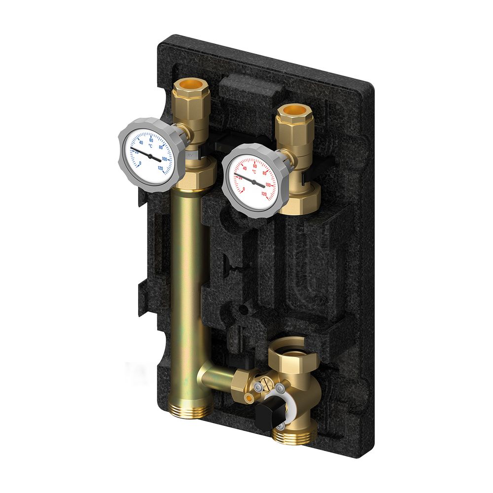 Groupe pompe MK Flamco, circuit de chauffage mixte, 1", sans pompe