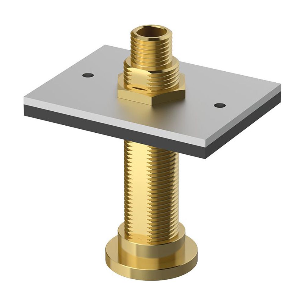 Flamco plaque individuelle 100x44x3 mm gommée, 3/4" AG, longueur 40-120 mm