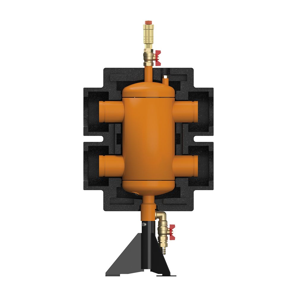 Flamco maintenance chauffage avec séparateur de magnétite DN 200 (219,1mm), avec vanne hydraulique