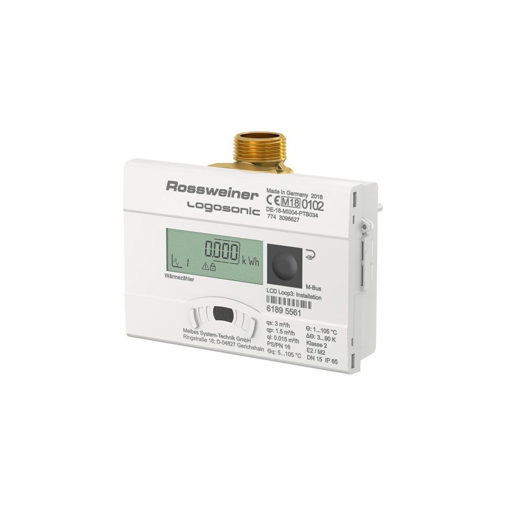 Flamco Logosonic Funk Qp 2,5 m³/h, MID, US PN 16, compteur de chaleur, installation au choix