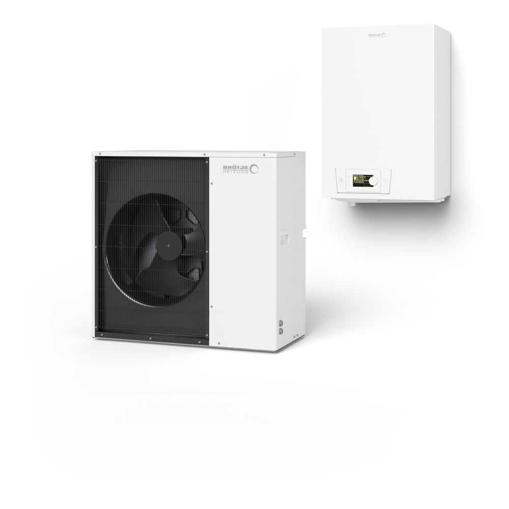 Pack système Brötje BLW Mono-P 11 Pompe à chaleur air-eau R290, 11,2 kW à A7/W35, AWHP 11 TR, ballon EAS-W 300 B