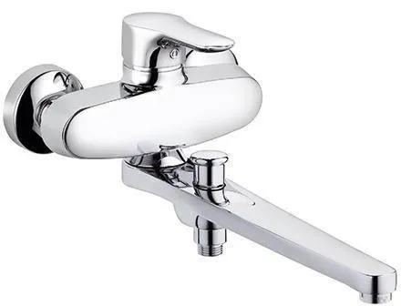 Robinetterie KLUDI SPEZIAL OBJEKTA pour remplissage de baignoire et douche sans pomme de douche, portée 310 mm, chromé